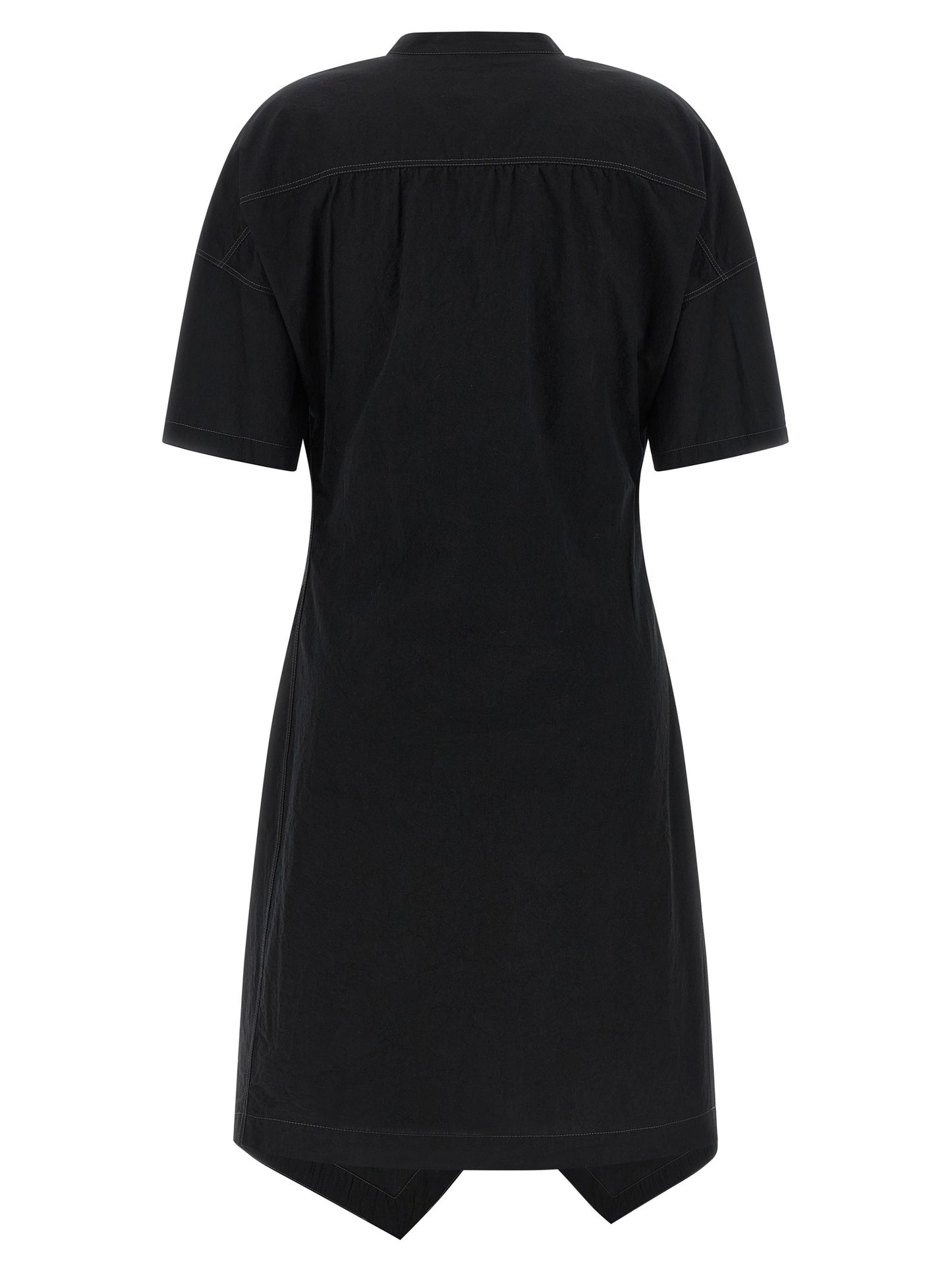 Lemaire Black Cotton Midi Dress