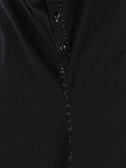 Lemaire Black Cotton Midi Dress