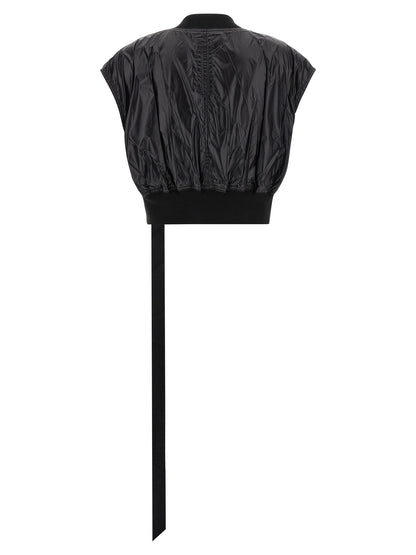 DRKSHDW Black Nylon Sleeveless Jacket