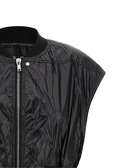 DRKSHDW Black Nylon Sleeveless Jacket
