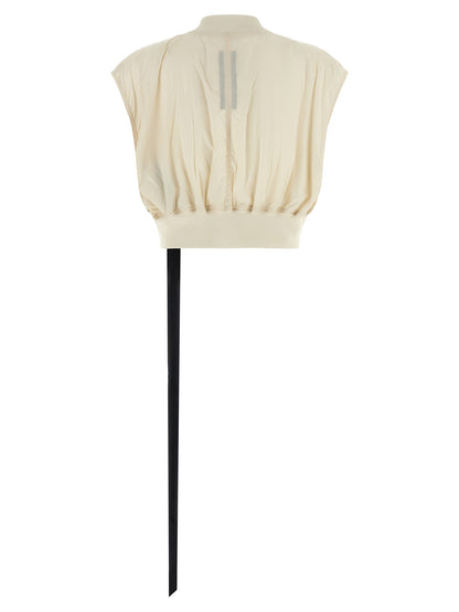 DRKSHDW Beige Nylon Sleeveless Jacket