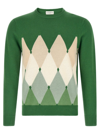 Ballantyne Bicolor Cotton Cardigan