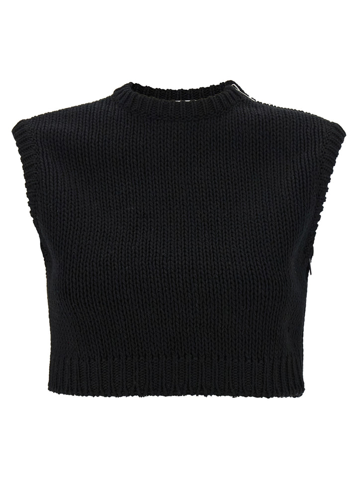 Max Mara Black Cotton Cardigan