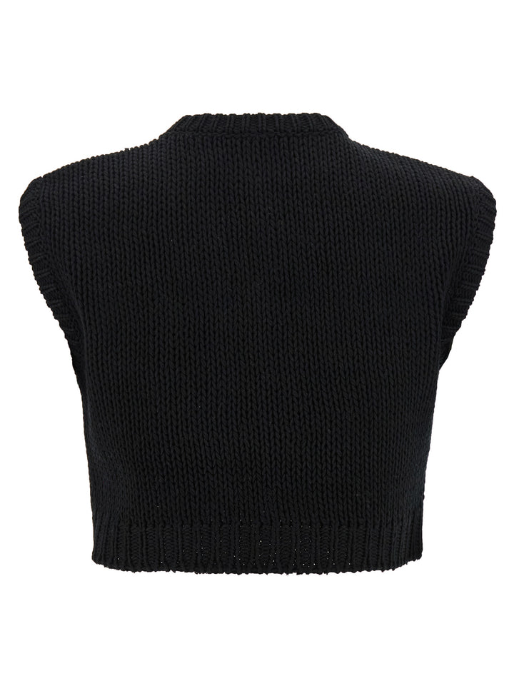 Max Mara Black Cotton Cardigan