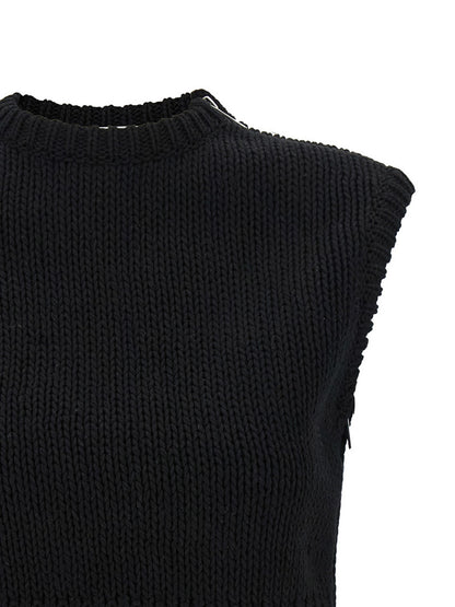 Max Mara Black Cotton Cardigan