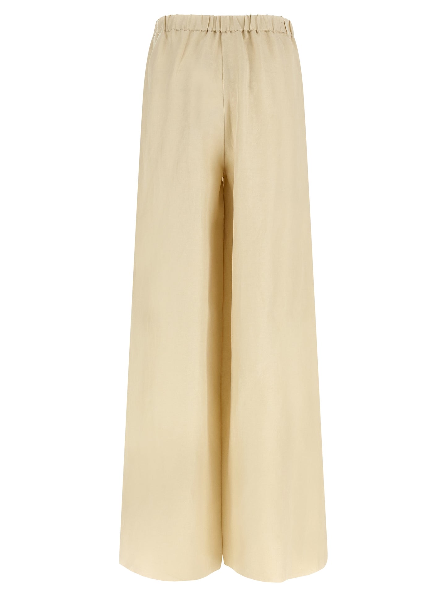 Max Mara Beige Linen Casual Pants