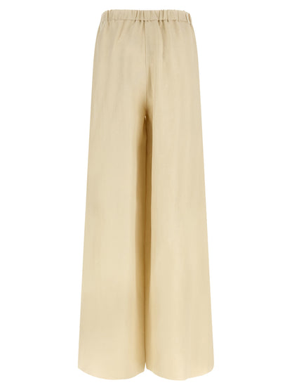 Max Mara Beige Linen Casual Pants