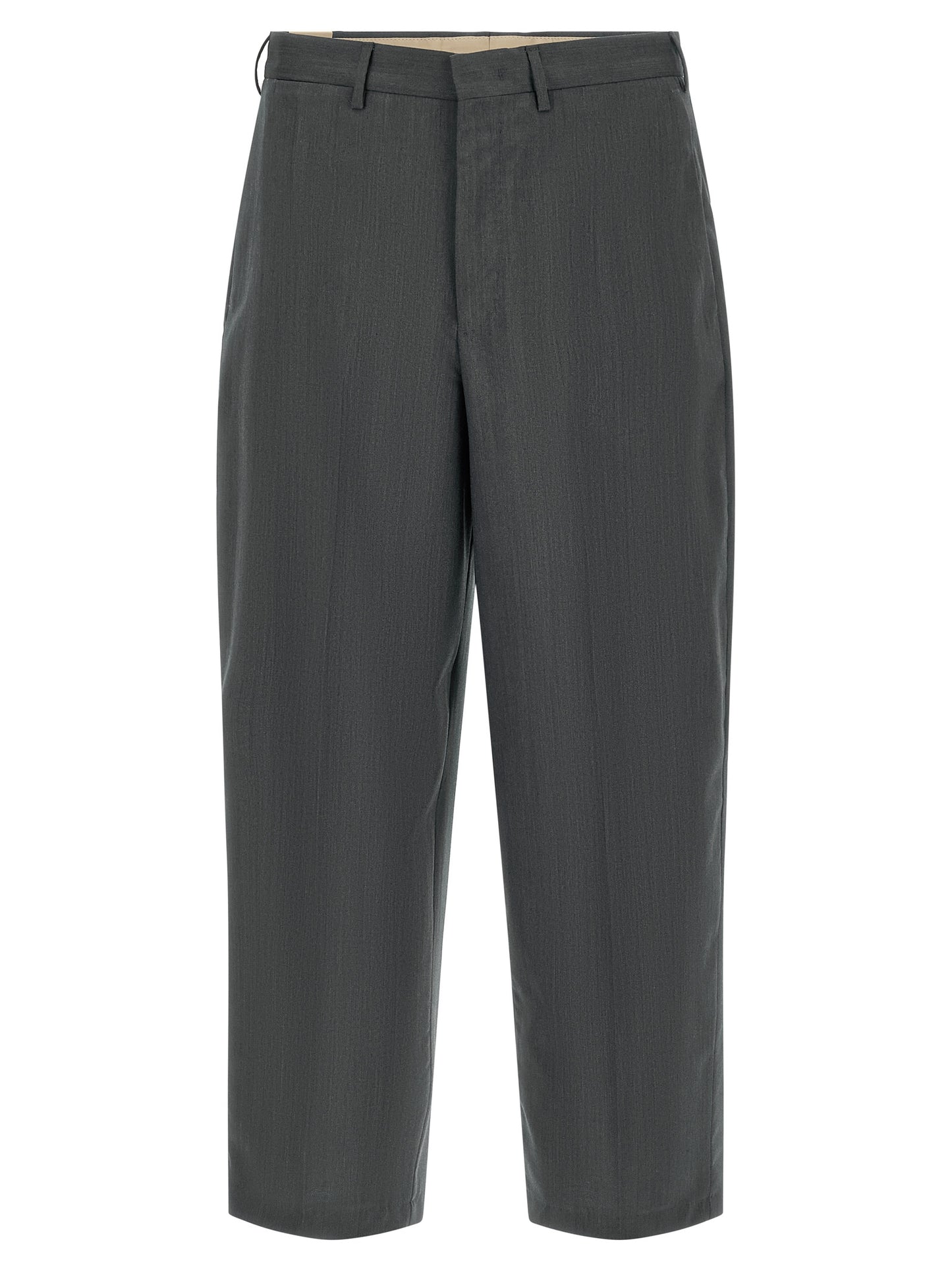 PT Torino Gray Virgin Wool Dress Pants