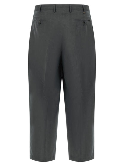 PT Torino Gray Virgin Wool Dress Pants