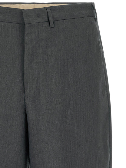 PT Torino Gray Virgin Wool Dress Pants