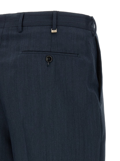 PT Torino Blue Virgin Wool Dress Pants