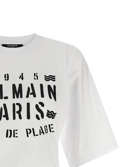 Balmain Bicolor Cotton T-Shirt