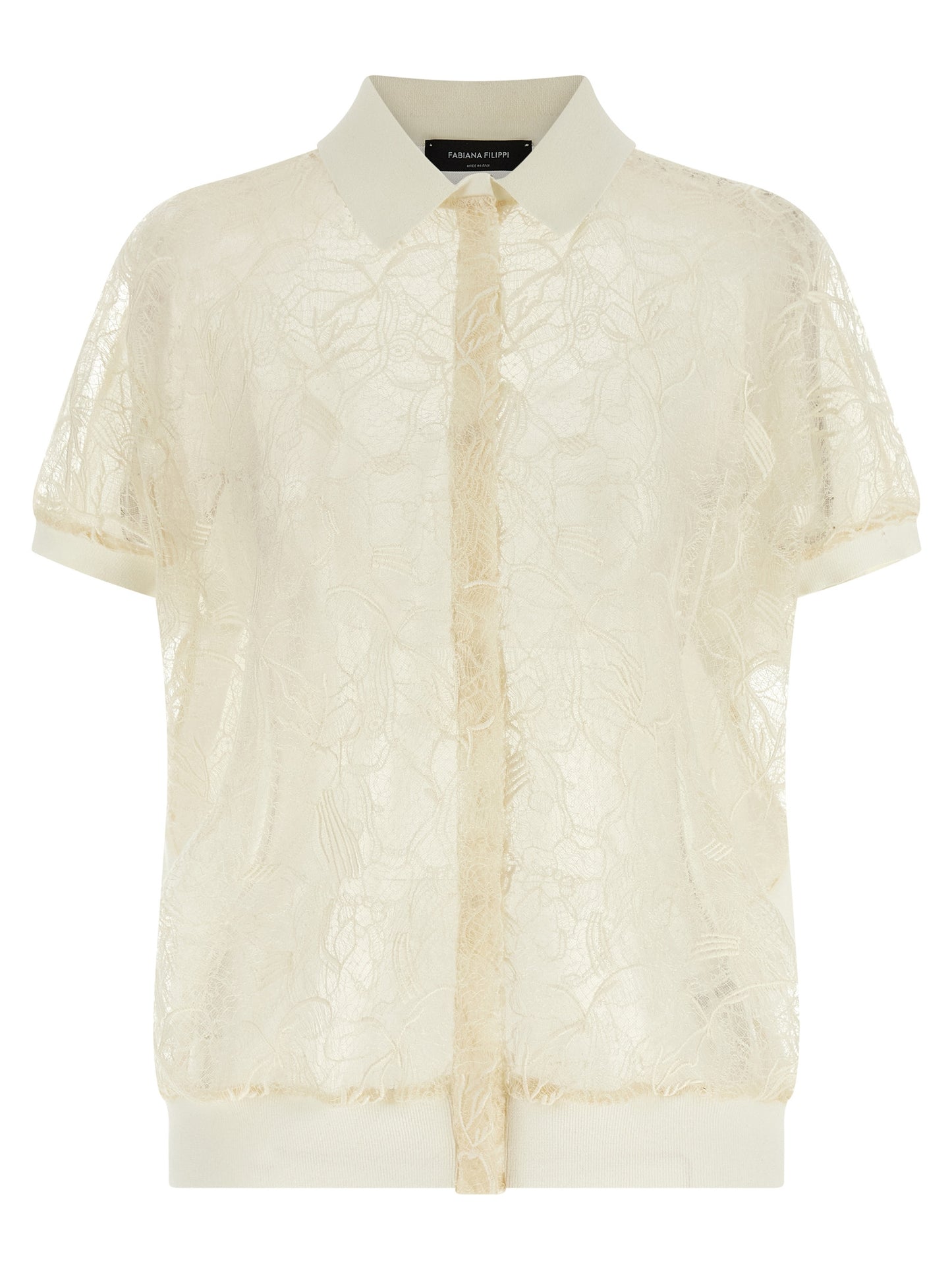 Fabiana Filippi Beige Silk Cardigan