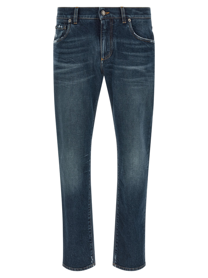 Dolce & Gabbana Blue Cotton Jeans Denim