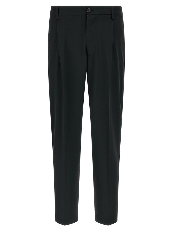 Department 5 Black Polyester Casual Pants