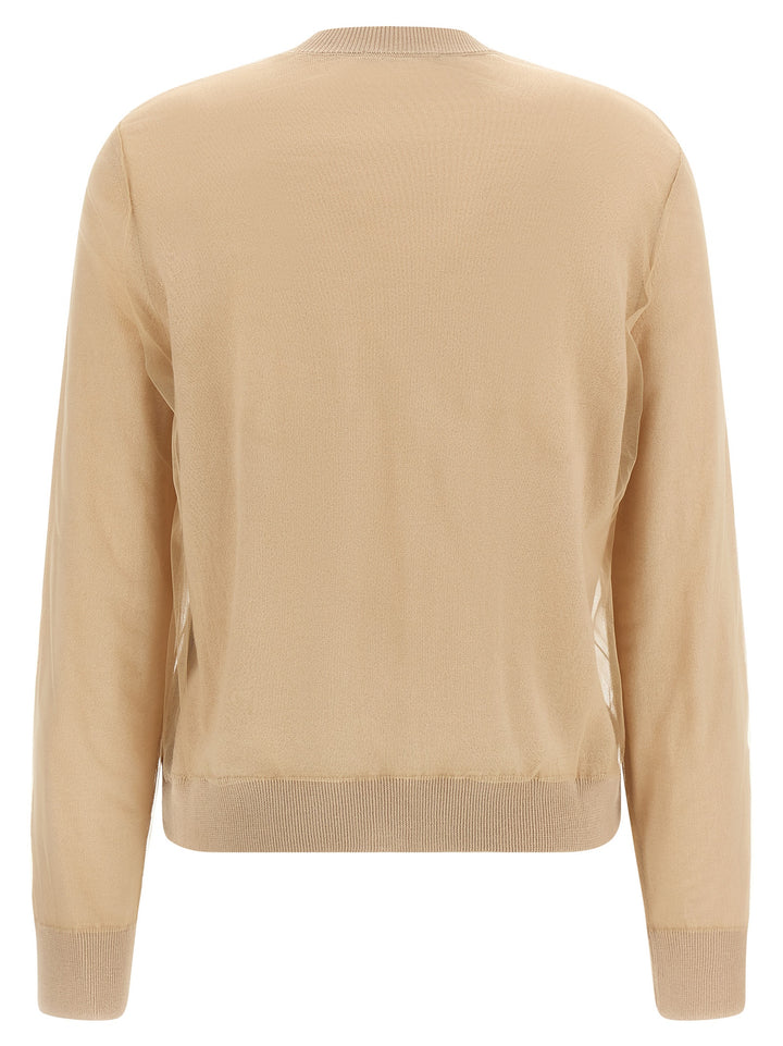Fabiana Filippi Brown Virgin Wool Cardigan