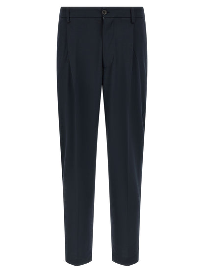 Department 5 Blue Polyester Casual Pants