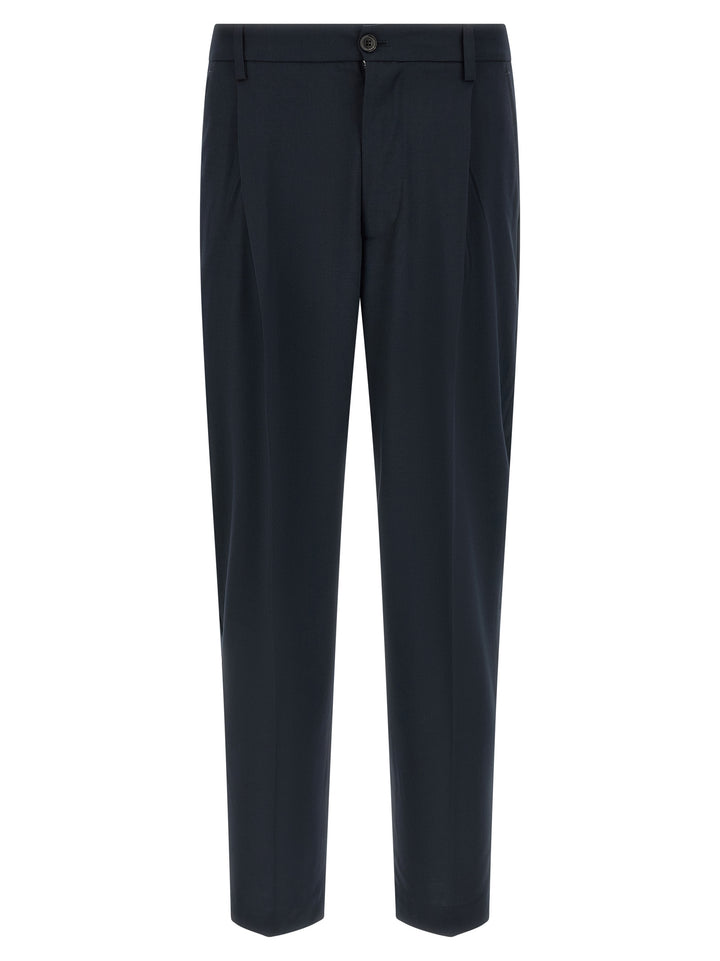 Department 5 Blue Polyester Casual Pants