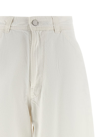 Lemaire White Cotton Jeans Denim