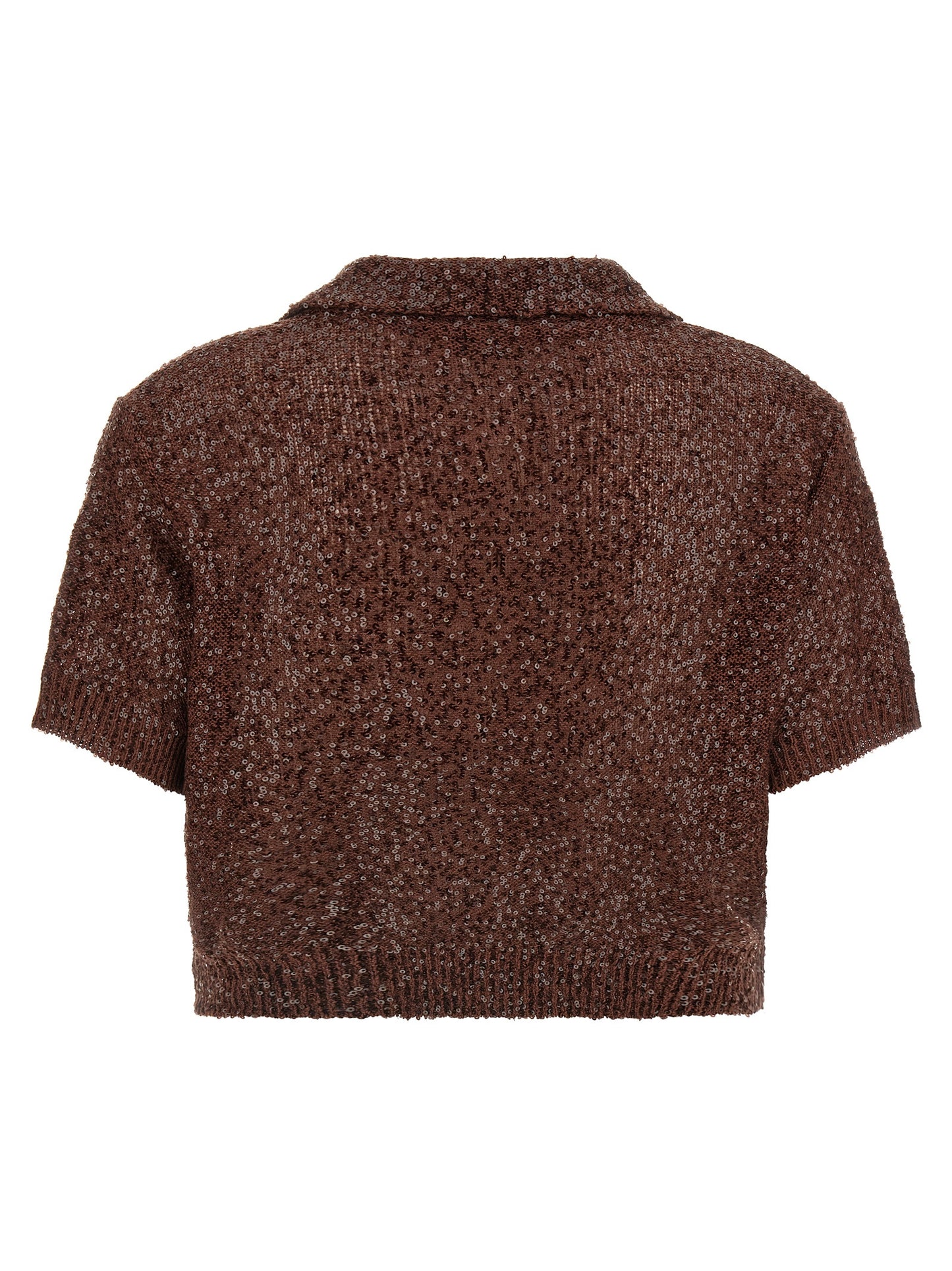 Brunello Cucinelli Brown Linen Polo Shirt