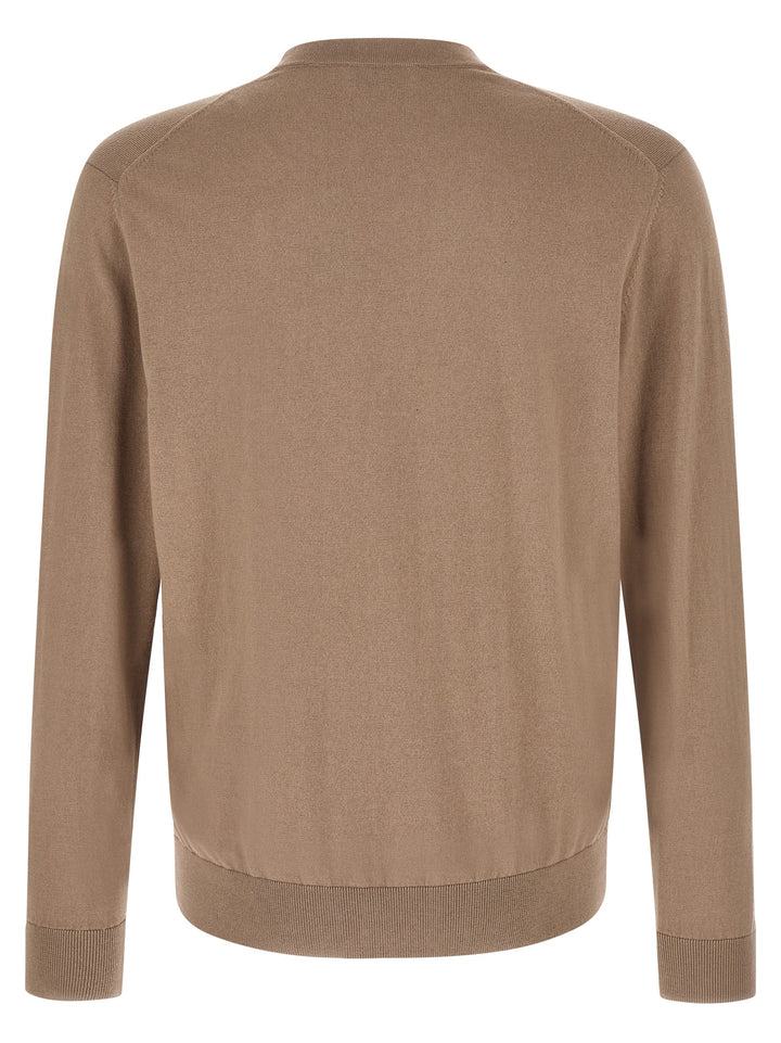 Ballantyne Brown Cotton Cardigan