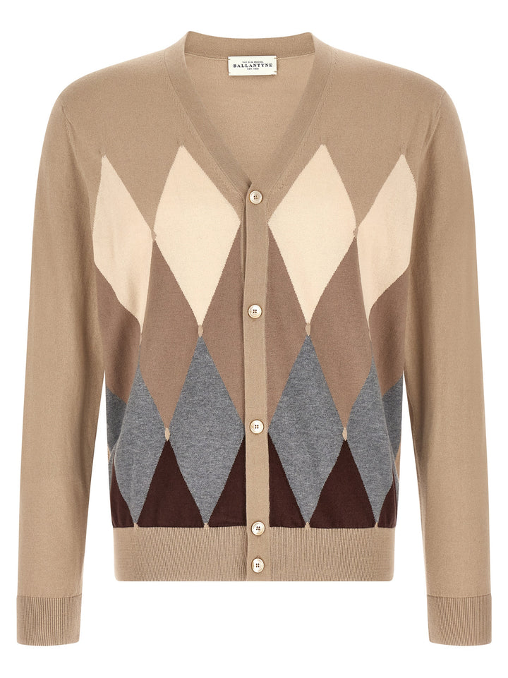 Ballantyne Beige Cotton Cardigan
