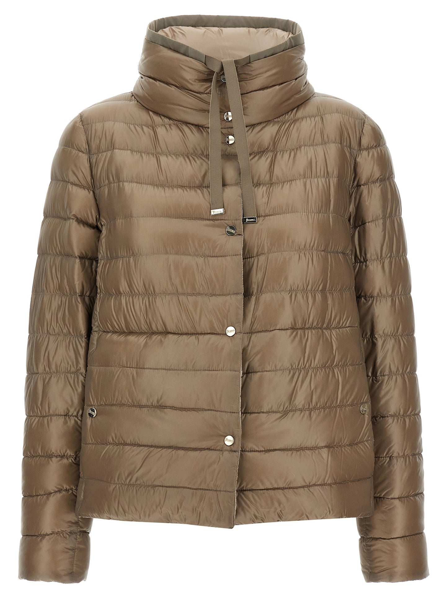 Herno Brown Polyamide Full-Length Jacket