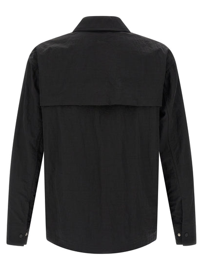 LAMINAR Black Polyamide Full-Length Jacket