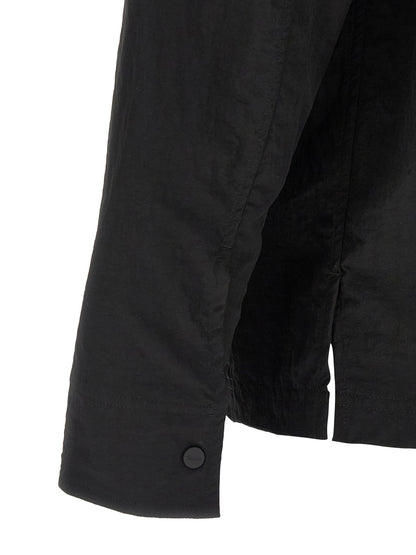 LAMINAR Black Polyamide Full-Length Jacket