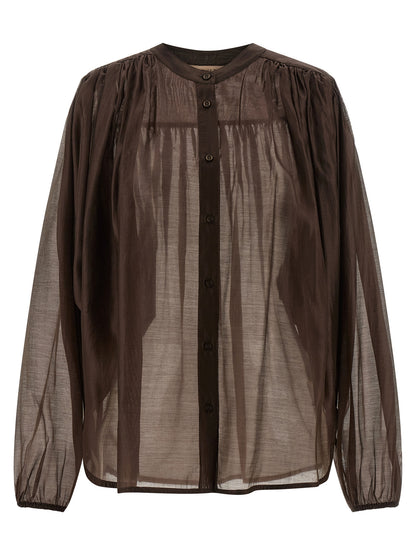 Twinset Brown Lycra Blouse