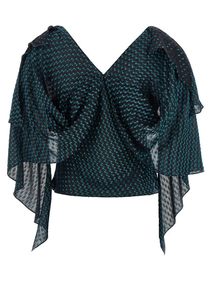 Kiko Kostadinov Blue Modal Blouse