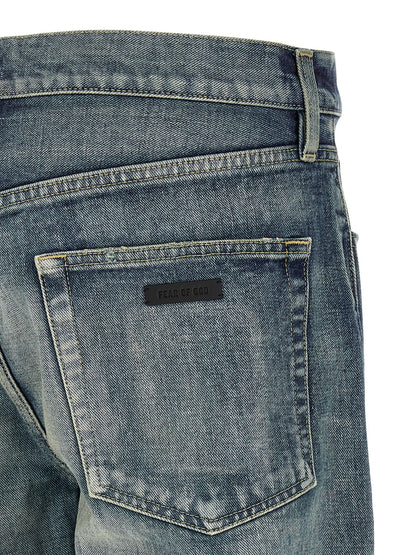 Fear Of God Blue Cotton Straight-Leg Jeans