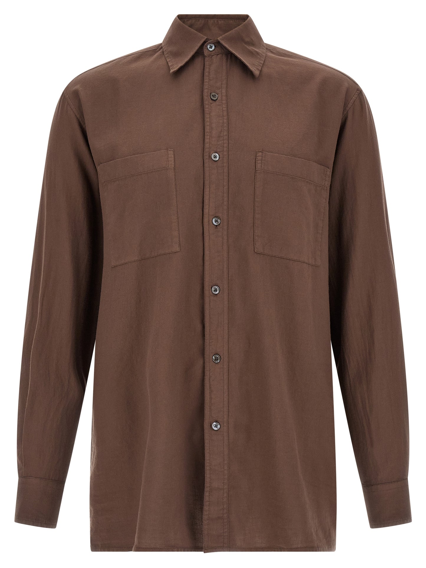 CELLAR DOOR Brown Cotton Blouse