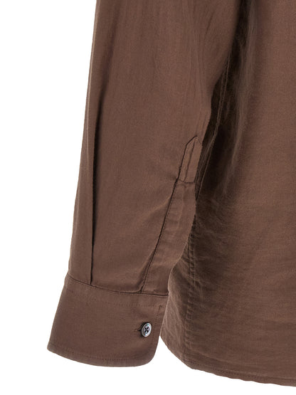 CELLAR DOOR Brown Cotton Blouse