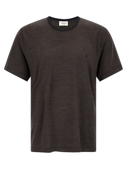 Saint Laurent Brown Wool T-Shirt