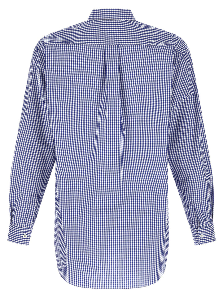 Comme Des Garçons Blue Cotton Blouse