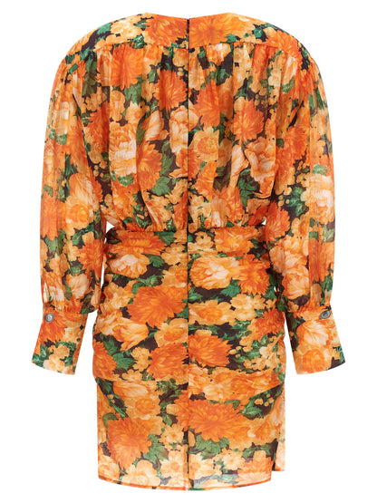 PINKO Orange Lyocell Short Dress