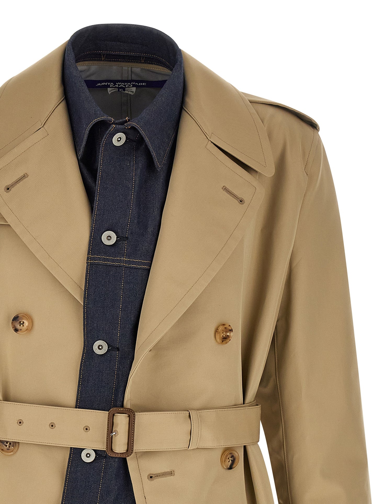 Junya Watanabe Beige Cotton Coat