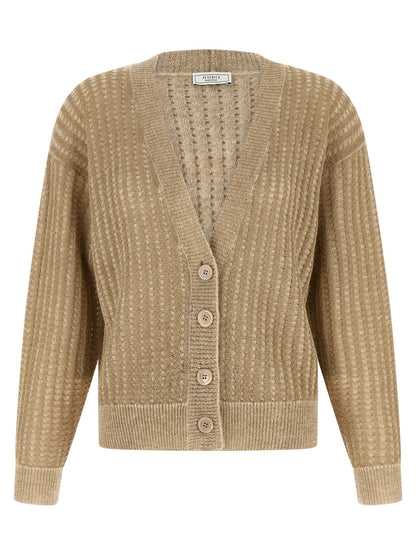 Peserico Beige Viscose Cardigan