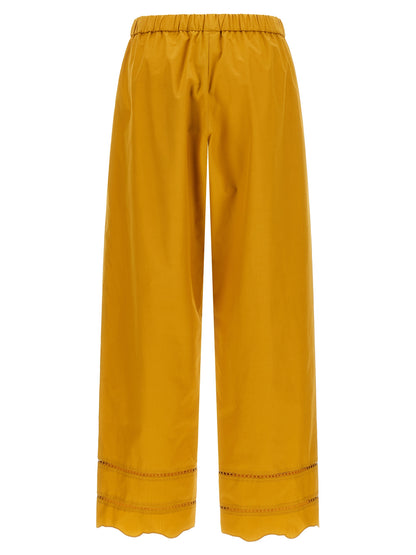 Fabiana Filippi Bicolor Cotton Casual Pants