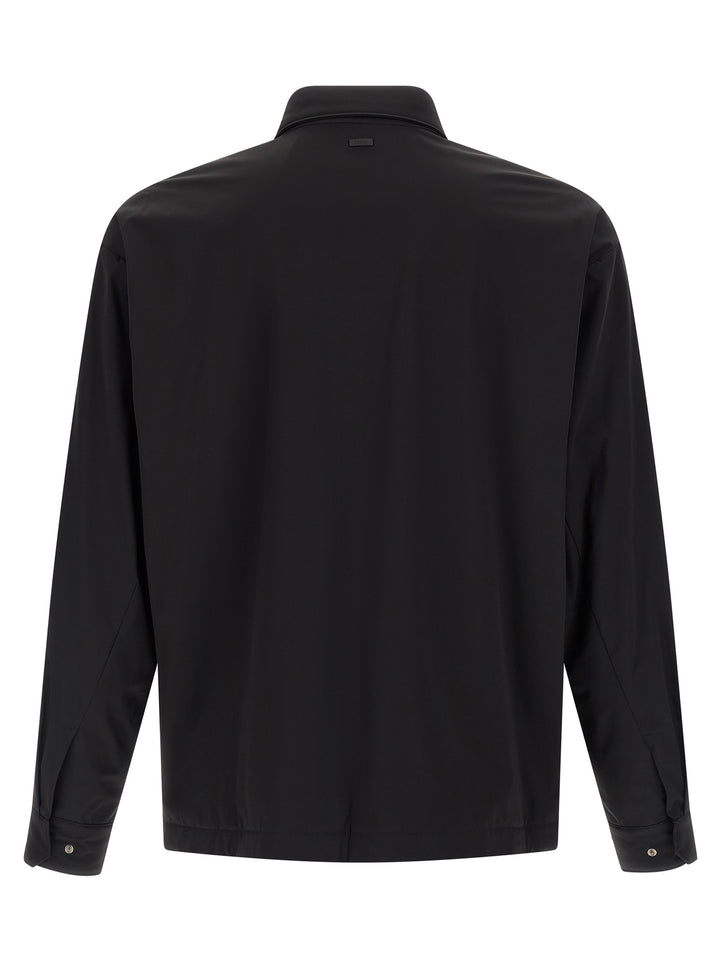 Herno Black Polyamide Shell Jacket