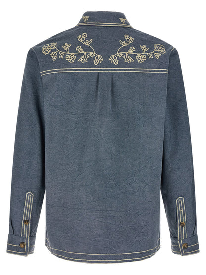 Isabel Marant Blue Cotton Blouse