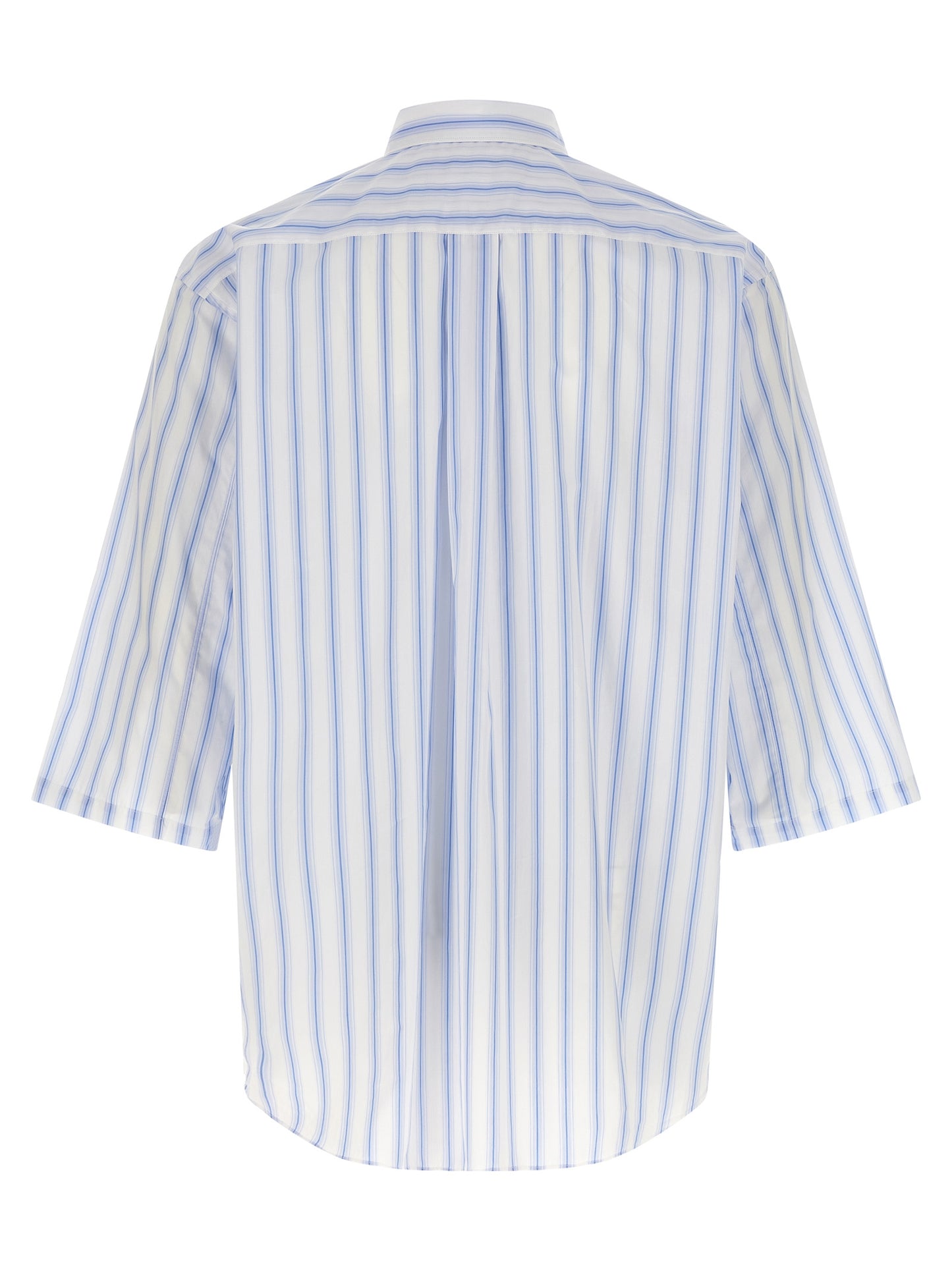 Comme Des Garçons Blue Cotton Blouse