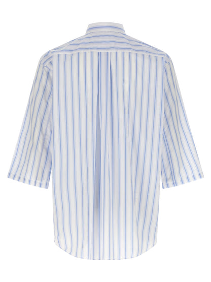 Comme Des Garçons Blue Cotton Blouse