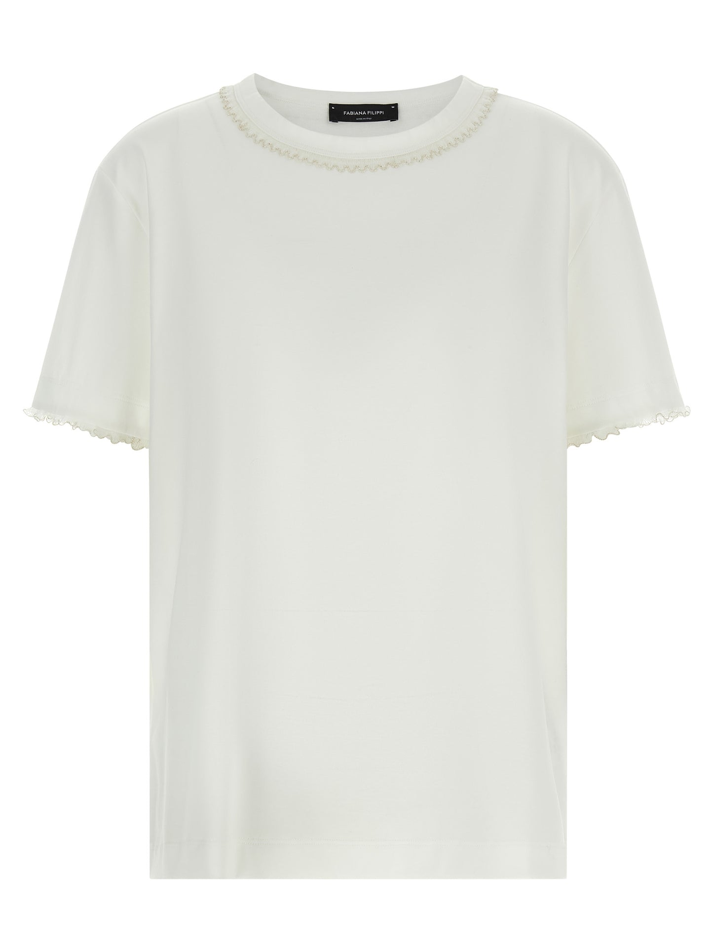 Fabiana Filippi White Cotton T-Shirt