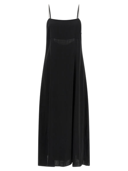 Peserico Black Viscose Long Dress