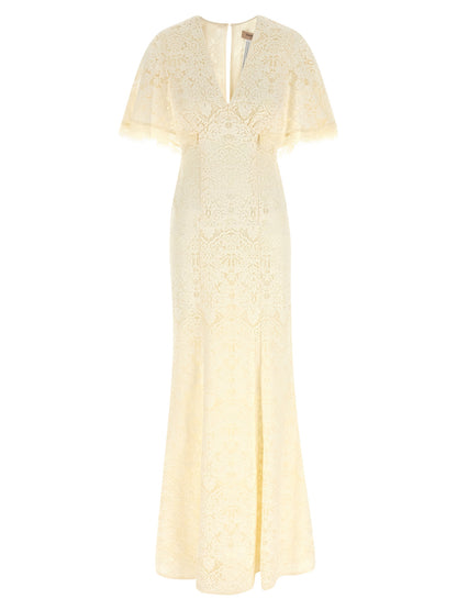 Twinset White Cotton Long Dress