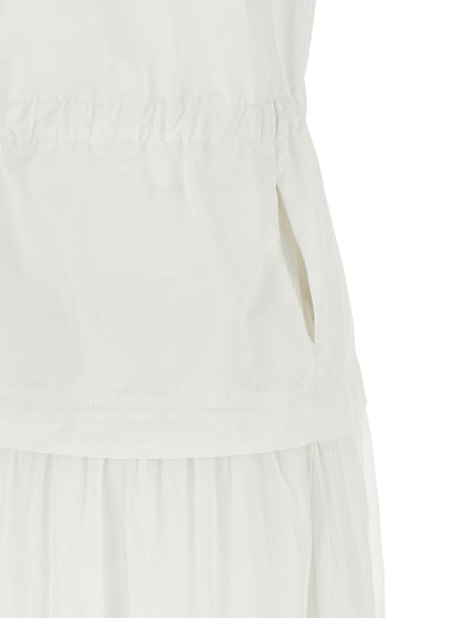 PINKO White Cotton Long Dress