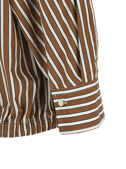 Brunello Cucinelli Brown Cotton Blouse