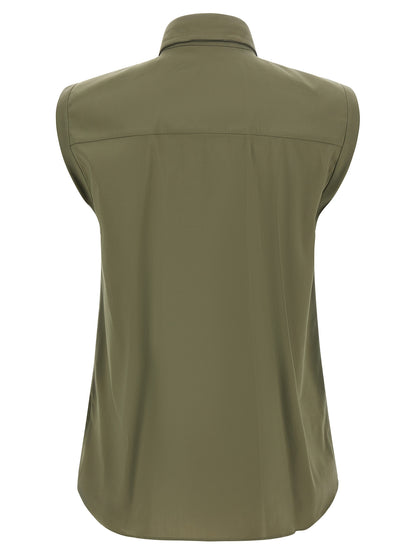 Brunello Cucinelli Bicolor Cotton Blouse
